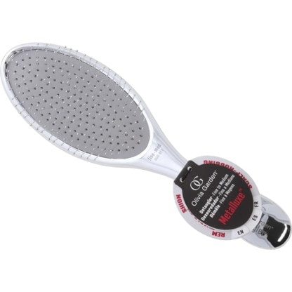 White Olivia Garden detangler metalluxe brush